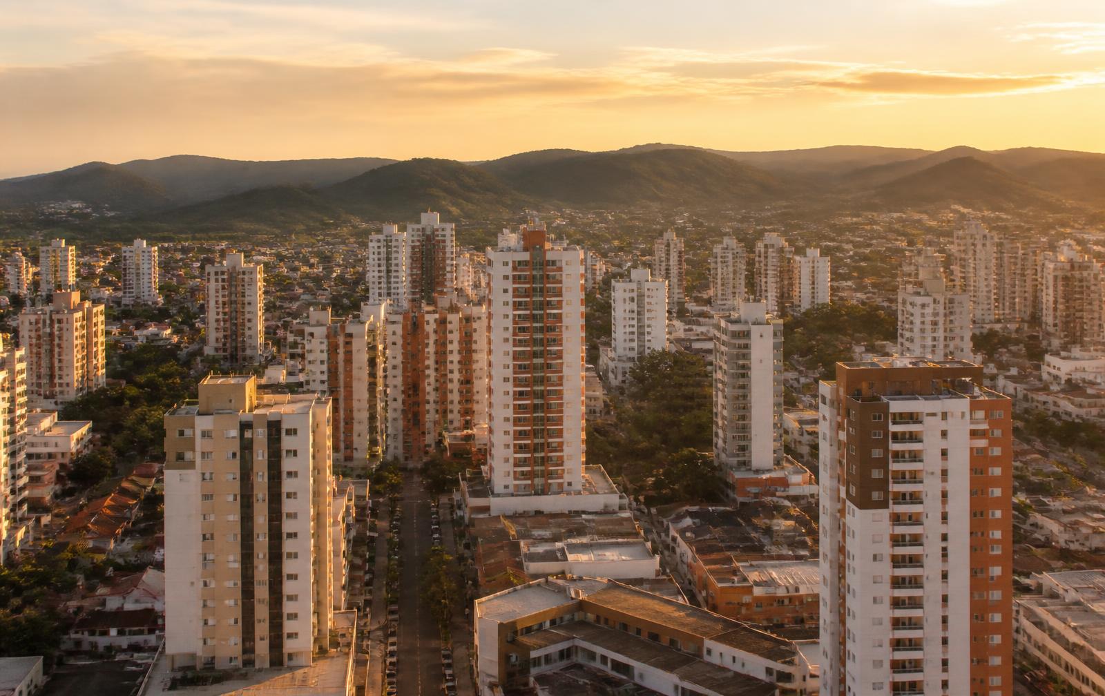 Vista aérea de Criciúma, Santa Catarina