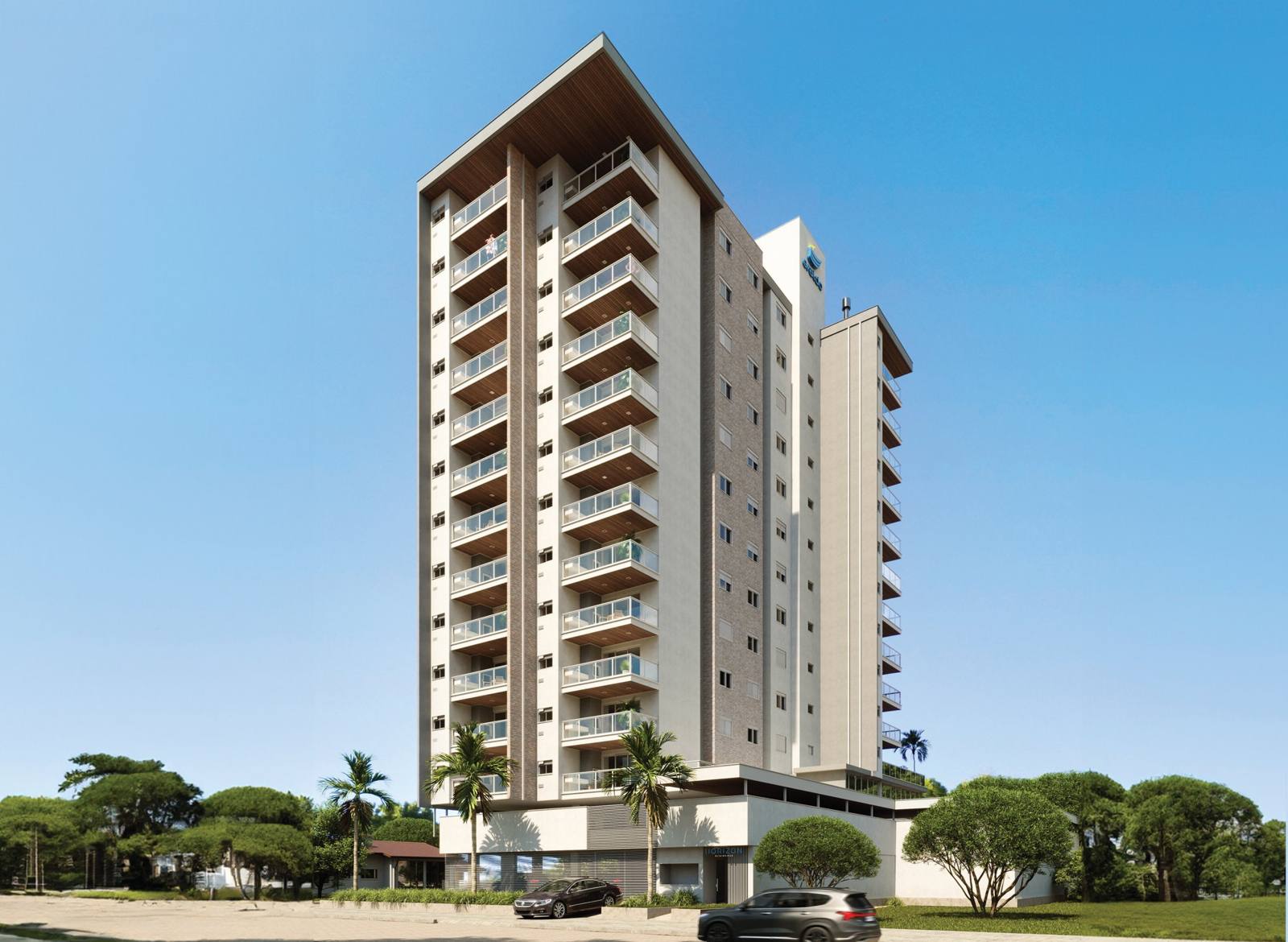 Horizon Residence, fachada no Balneário Rincão