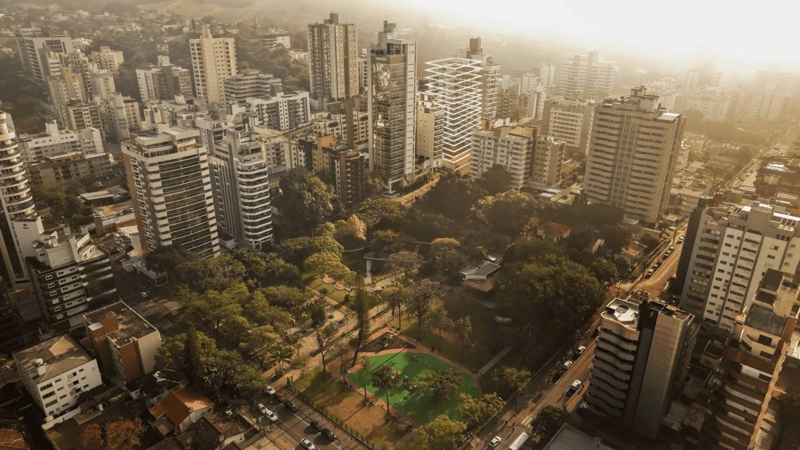 Praça do Congresso, em Criciúma