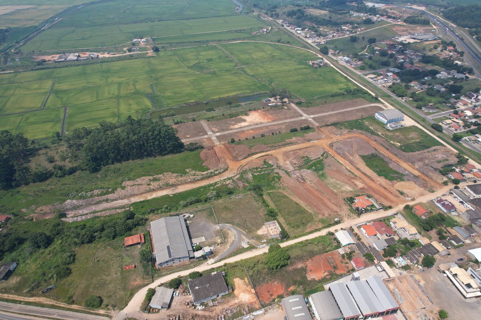 Loteamento Lucia Gabriel, vista aérea