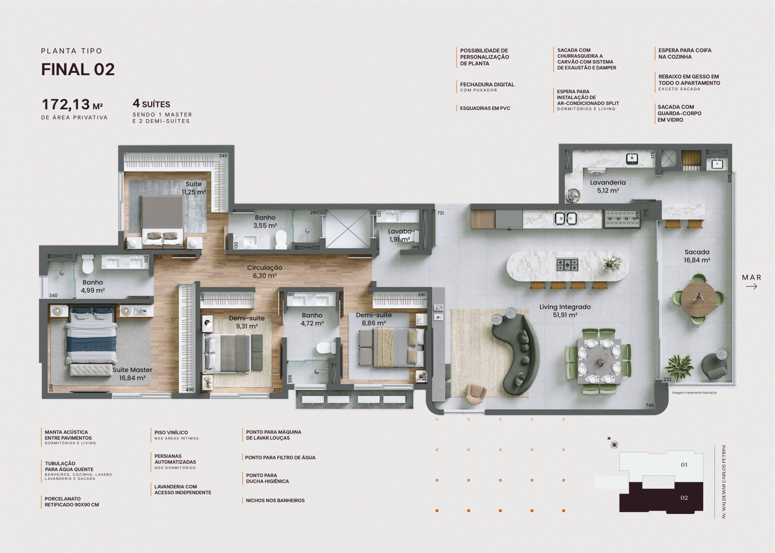 Planta do Mar Nord Residencial