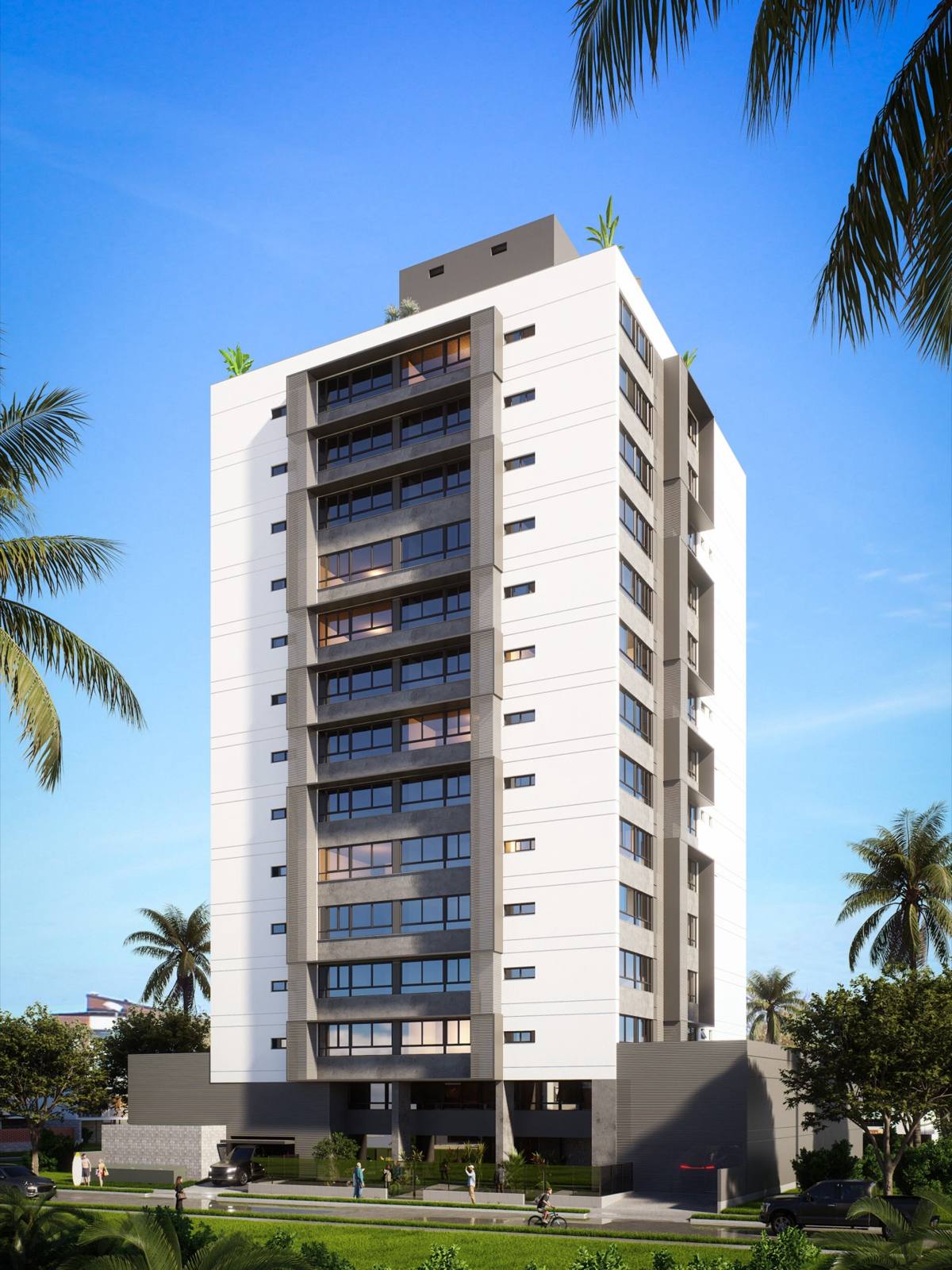Rincão Flats, fachada no Centro do Balneário Rincão