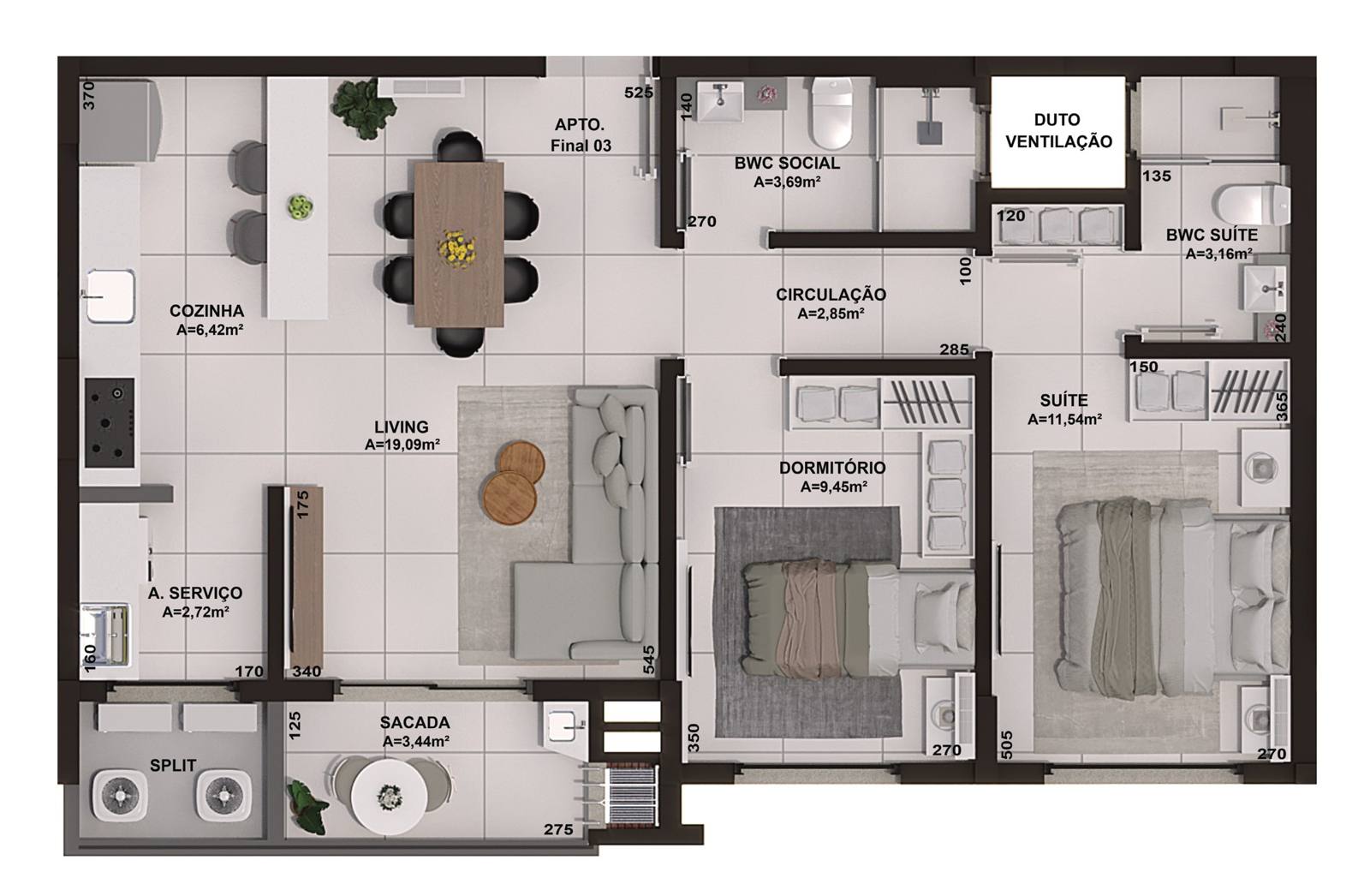 Planta do Veranda Residencial