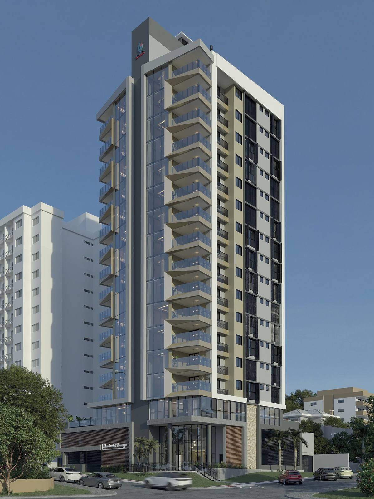 Vernazza Residencial, fachada na Avenida Vítor Meireles