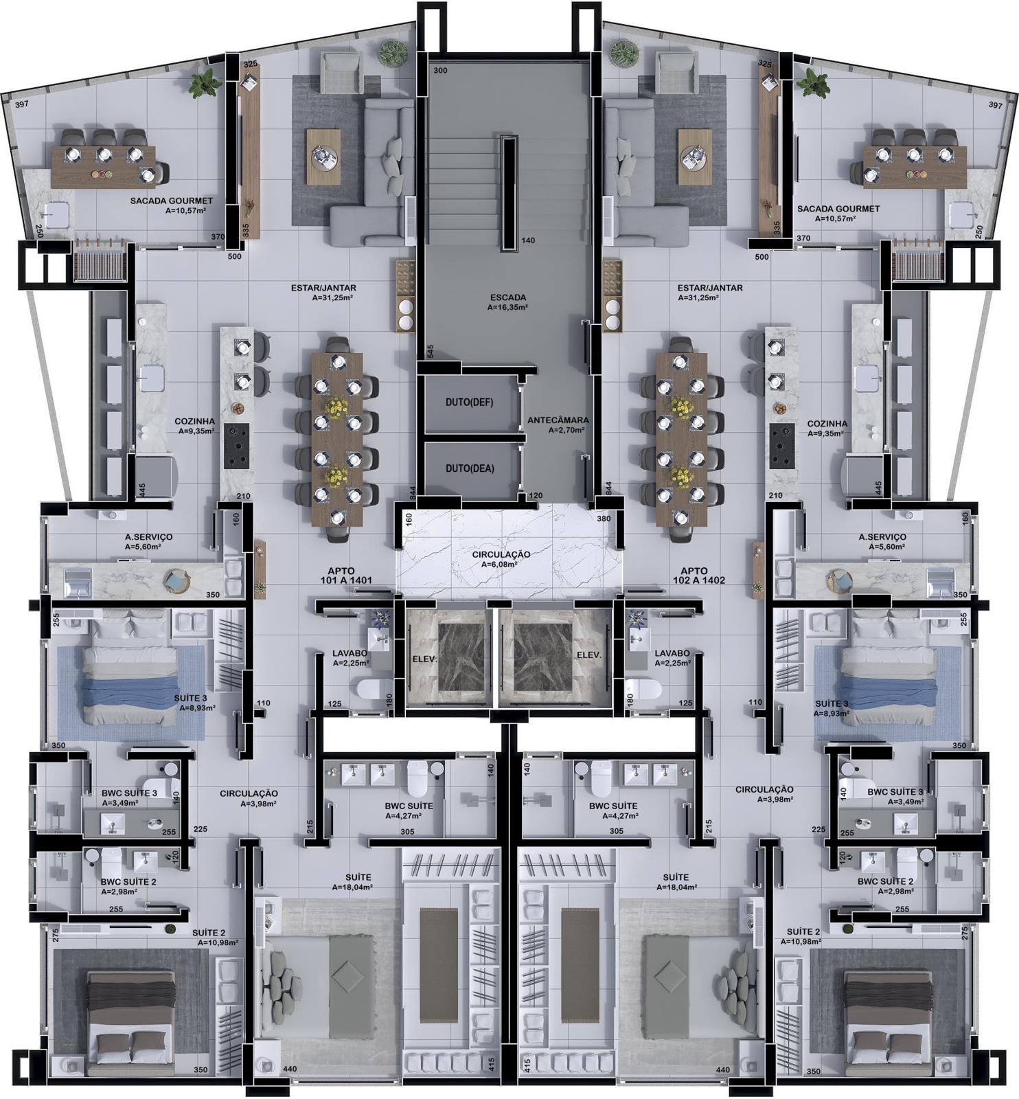 Planta do Vernazza Residencial